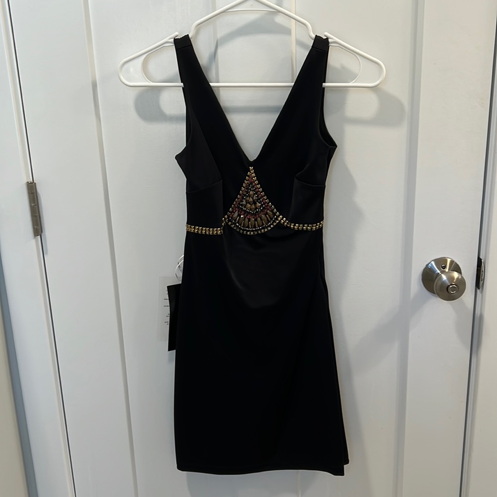 Bebe Hand Embellished Dress Brand New